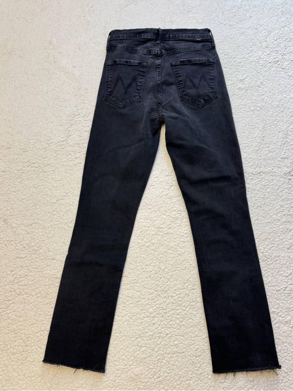 Mother The Pixie Dazzler Ankle Fray Not Guilty Jeans Size 27 Black - Picture 11 of 12